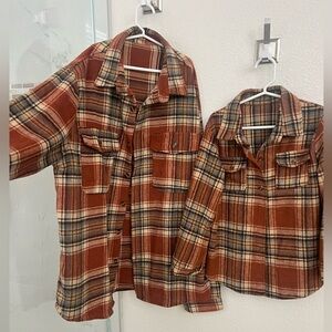 SHEIN “Daddy & Son” plaid fall flannels 🙌🏼